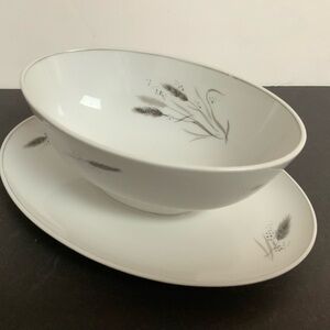 Vintage Rosenthal China ‘Ceres’ Pattern Gravy Boat w Underplate Germany